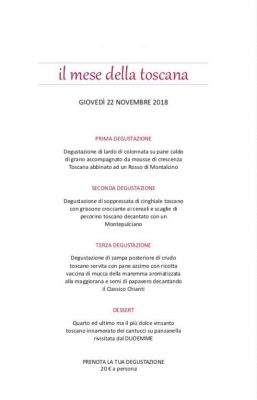 DuoEmme: Degustazione toscana del giovedì - Corriere Salentino