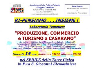 “Laboratorio progettuale”: la nuova idea di lavoro per lo sviluppo economico lanciata dal consigliere Legittimo