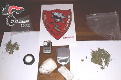 Blitz in casa di un 42enne, spuntano oltre un etto e mezzo di cocaina in dosi e altra droga - Corriere Salentino