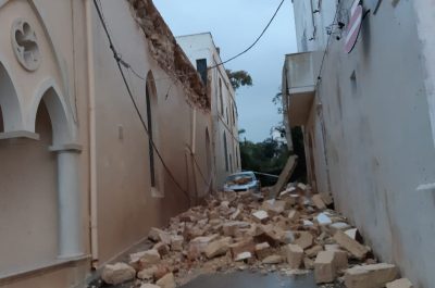 Paura per la caduta di calcinacci sul ponte della Lecce-Maglie, tromba d’aria a Tricase: chiesa e case devastate - Corriere Salentino