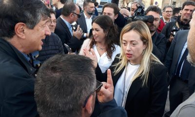 Giorgia Meloni in stazione a Lecce per chiedere più sicurezza. Le rassicurazioni ai militanti: “Apriamo a Fitto, ma le nostre idee restano” - Corriere Salentino