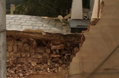 Paura per la caduta di calcinacci sul ponte della Lecce-Maglie, tromba d’aria a Tricase: chiesa e case devastate - Corriere Salentino