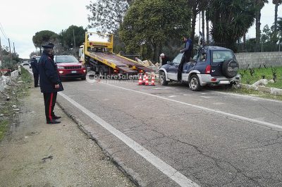Perdono il controllo del fuoristrada e si schiantano contro un muro: corsa in ospedale per una coppia - Corriere Salentino