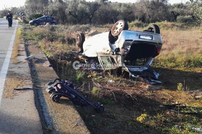 Sbanda con l'auto e si ribalta: muore giovane mamma, aveva appena lasciato il bimbo all'asilo - Corriere Salentino