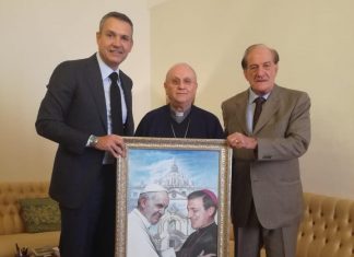 I presidenti di Art&Co e di “Valori e Rinnovamento” in visita a Monsignor Vito Angiuli