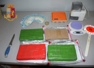 In auto con 4 chili e mezzo di cocaina e 5mila euro in contanti: condanna a 6 anni