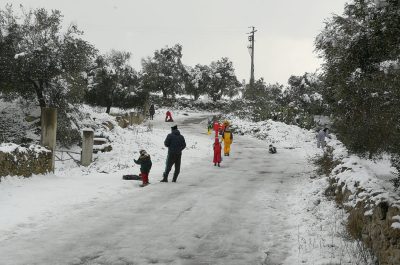 A Calimera snowboard sulla collina, strade vietate ai mezzi pesanti. In strada solo con catene e gomme termiche - Corriere Salentino