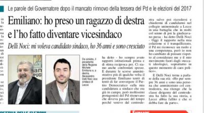 L’operazione Delli Noci nasce a Bari, Emiliano lo ammette: quando lo abbiamo scritto, la chiamavano fake news - Corriere Salentino