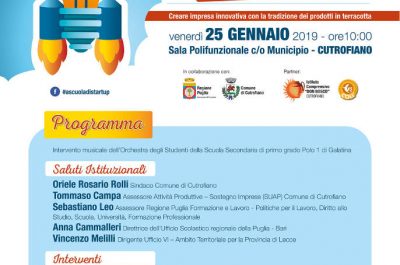 “A scuola di Start-up” a Cutrofiano: creare impresa innovativa con la tradizione della terracotta - Corriere Salentino