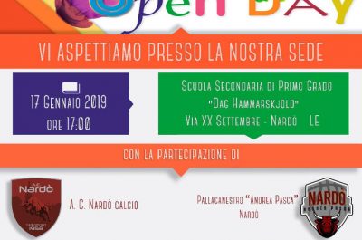 Giovedì 17 gennaio "Open day" presso l'Istituto Comprensivo Polo 3 di Nardò - Corriere Salentino