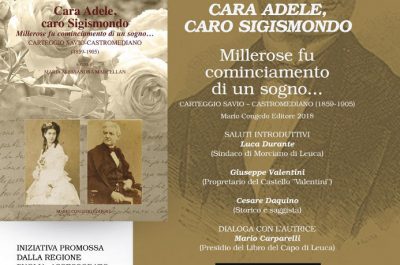 "Cara Adele, caro Sigismondo", a Morciano di Leuca la presentazione del libro curato da Maria Alessandra Marcellan - Corriere Salentino
