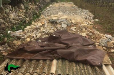 Realizzano strada (con eternit) e fabbricato senza alcun permesso, denunciati tre fratelli - Corriere Salentino