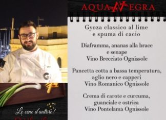 Aquanegra e le cene d’autore