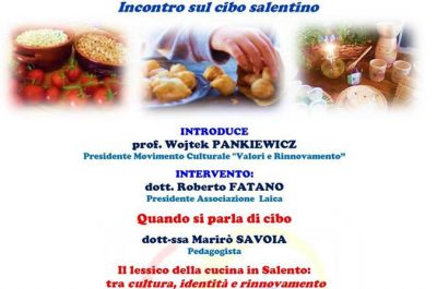Banchettando tra parole e tradizioni: sabato da Laica l'incontro sul cibo salentino - Corriere Salentino