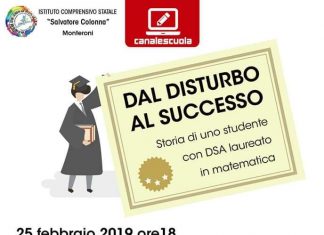 “Dal disturbo al successo”, studente con DSA laureato matematica si racconta agli studenti