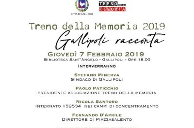 "Gallipoli racconta", il Treno della Memoria raccontato dai gallipolini - Corriere Salentino