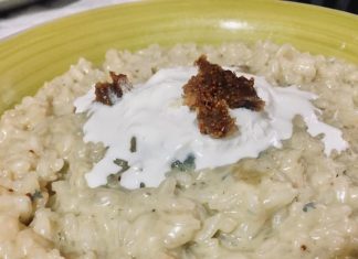 La ricetta del giorno: Risotto gorgonzola e fichi con cuore di burrata