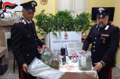 Fermati in auto con un carico di "erba", in casa altra droga e piantine di marijuana: marito e moglie nei guai - Corriere Salentino