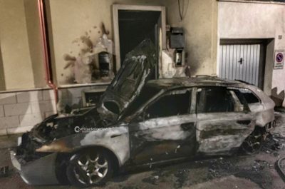 Alle fiamme l'Alfa di un consulente aziendale, si sospetta il dolo: al vaglio i filmati delle telecamere - Corriere Salentino