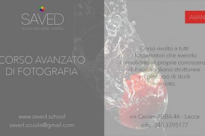 Fotografia: martedì 5 marzo inizia il corso avanzato presso Saved - Corriere Salentino