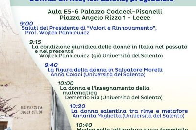 "Donna: diritto, istruzione, pregiudizio", seminario a Palazzo Codacci-Pisanelli - Corriere Salentino