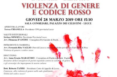 “Violenza di genere e codice rosso”, a Palazzo dei Celestini un incontro dibattito per fare rete - Corriere Salentino