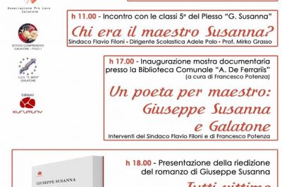 Galatone ricorda il maestro Giuseppe Susanna a 90 anni dalla scomparsa - Corriere Salentino