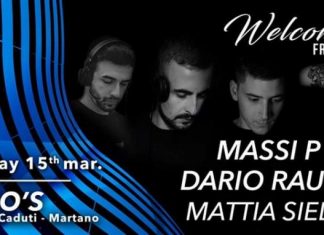 Welcome Friday, Massi P b2b Dario Rausa all’Ego’s