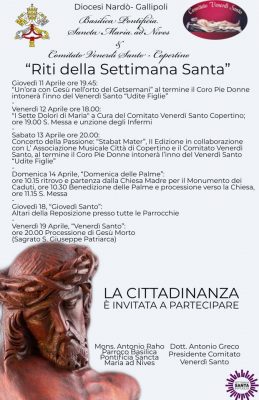 Copertino: Riti della Settimana Santa - Corriere Salentino