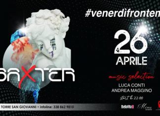 Baxter: venerdì fronte mare