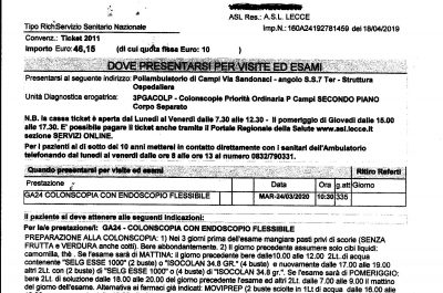 Un anno per fare una colonscopia. Lo Sportello dei Diritti: "Un tavolo tecnico per l'abbattimento delle liste d'attesa" - Corriere Salentino
