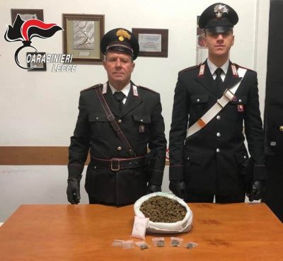 Perquisito prima di entrare in casa aveva 660 grammi di marijuana: 20enne ai domiciliari - Corriere Salentino