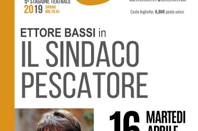Ettore bassi è il Sindaco Pescatore a TeatroEssenza - Corriere Salentino