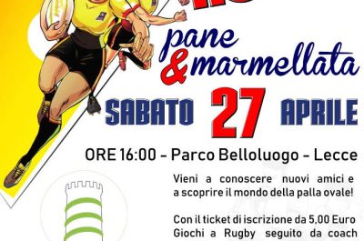 Rugby, pane e marmellata: al Parco Belloluogo di Lecce un evento pensato per i più piccoli - Corriere Salentino