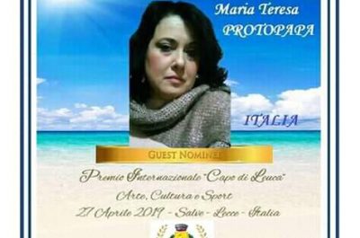 La scrittrice e medico salentino Mariateresa Protopapa Ambasciatrice di pace nel mondo - Corriere Salentino