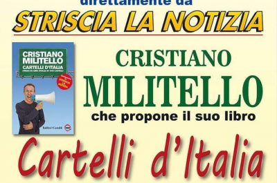 Cristiano Militello in tour nel Salento con i suoi cartelli esilaranti - Corriere Salentino