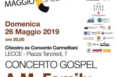 Concerto Gospel nel Chiostro dei Carmelitani domenica 26 maggio. Si chiude così il “Maggio Salentino” - Corriere Salentino