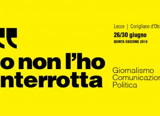 Io non l’ho interrotta, pronta la quinta edizione