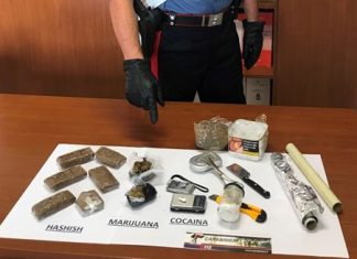 A spasso con la droga, manette per un 24enne