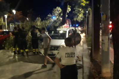 Grosso ramo si spezza e si abbatte su un'auto in sosta: tragedia sfiorata nel centro di Lecce - Corriere Salentino