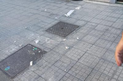 Dal palazzo si staccano pezzi di marmo, tragedia sfiorata alle porte del centro di Lecce - Corriere Salentino