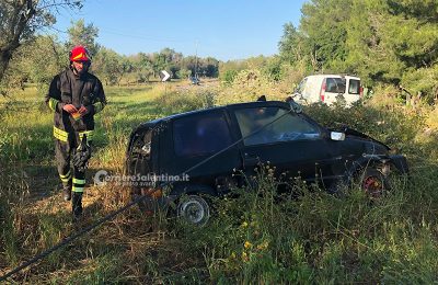 Esce fuori strada e rischia di essere schiacciato dall'auto: 32enne in prognosi riservata - Corriere Salentino