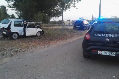 Esce fuori strada mentre si reca a lavoro e si schianta contro un albero: grave 19enne - Corriere Salentino