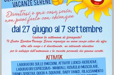 "Un'estate di emozioni", al via due campi estivi per bambini - Corriere Salentino