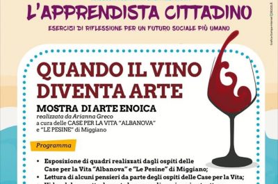 “Quando il Vino diventa Arte”, oggi il primo appuntamento della rassegna estiva della Cooperativa Sociale Albanova - Corriere Salentino