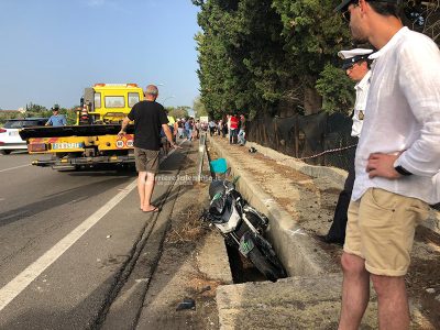 Tragedia sull'asfalto: perde la vita giovane centauro dopo lo scontro con un'auto - Corriere Salentino