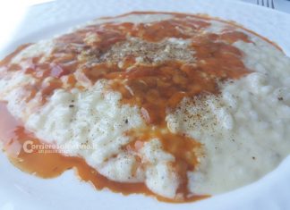 La ricetta del giorno: Risotto alla stracciatella con ricci e polvere di caffè