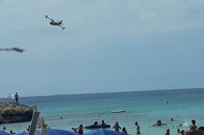 Punta della Suina brucia ancora, vasto rogo distrugge pineta: un cadavere tra le fiamme - Corriere Salentino