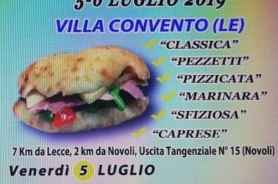 Via alla nuova edizione della Sagra della Puccia a Villa Convento - Corriere Salentino