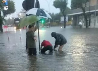 Nardò, proteste per l’allagamento che ha devastato il cantiere della pista ciclabile